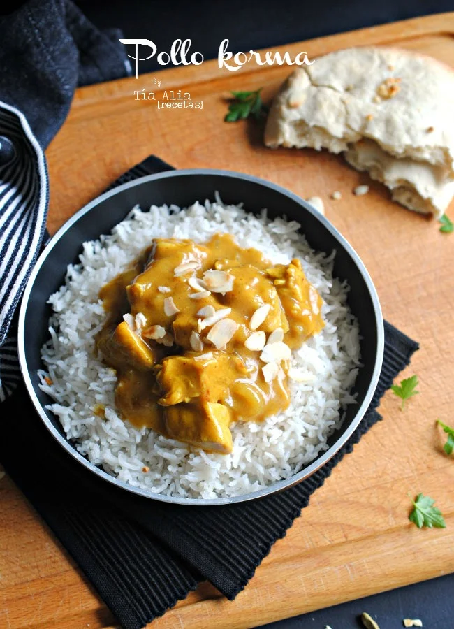 Pollo Korma: Receta tradicional india