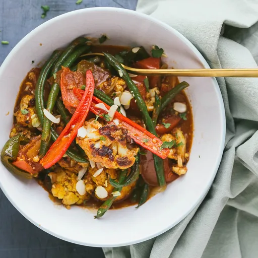 Curry de verduras Balti
