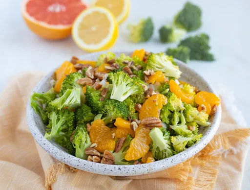 Ensalada de brócoli y mandarina