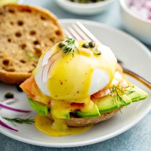 Huevos Benedictinos con Salmón Ahumado