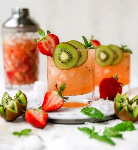 Spritzer de fresa y kiwi