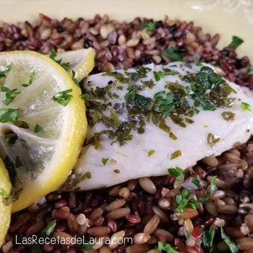 Pescado empapelado al limón