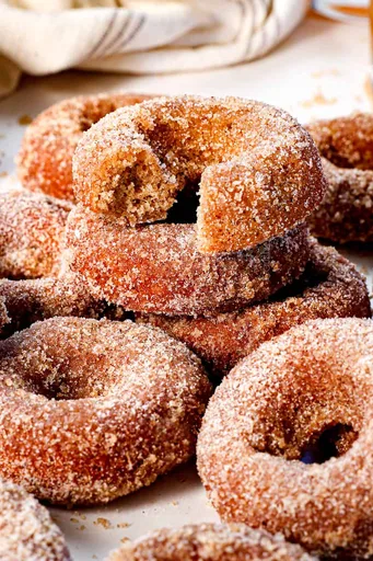 Donuts de sidra de manzana al horno