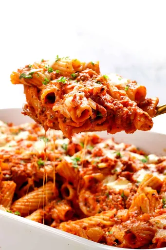 Receta de rigatoni al horno