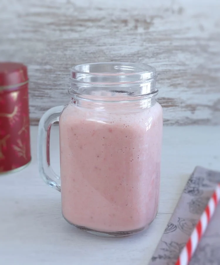 Batido de morango e ananás