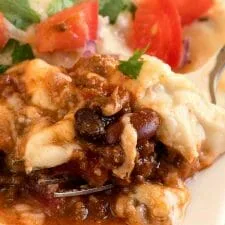 Enchiladas de chile con queso
