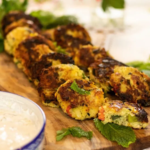 Medallones de cuscús y verduras