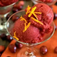 Cranberry Orange Sorbet