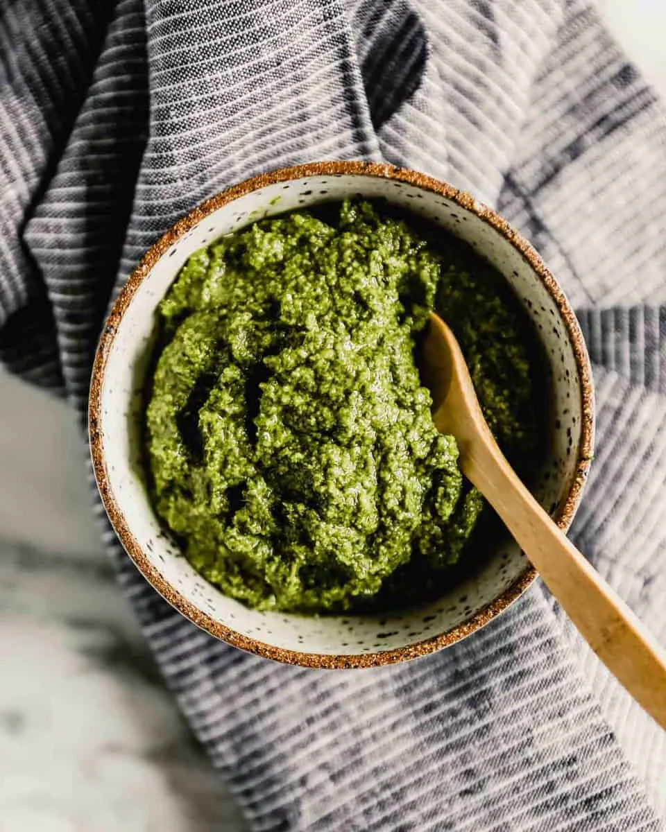 Carrot Top Pesto