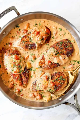 Pechuga de pollo al estilo cajún