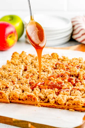 Salted Caramel Apple Pie Bars
