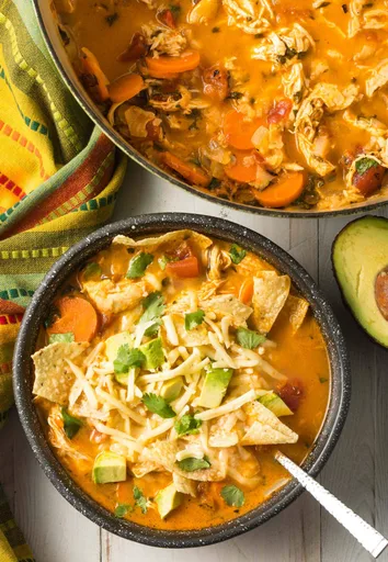 Receta de Sopa de Tortilla con Pollo