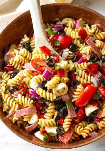 Receta de ensalada de pasta italiana