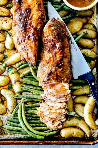Solomillo de cerdo al horno con Dijon