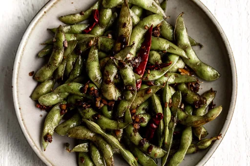 Edamame a la soja y ajo