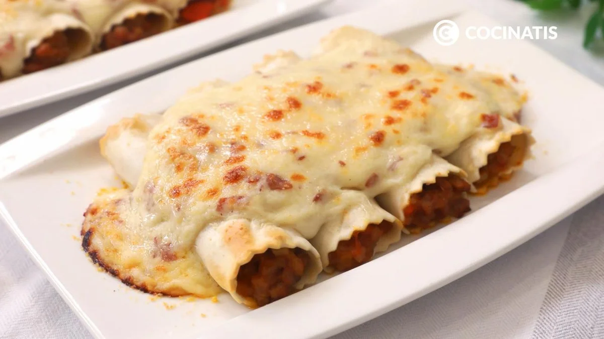 Canelones de carne, ¡con la receta italiana!