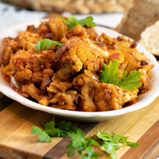Greek Cauliflower and Potato Stew (Kounoupidi Kapama)