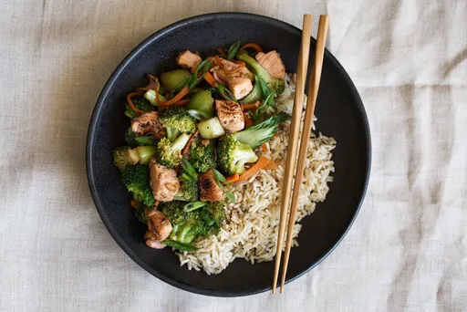 Quick Salmon Stir Fry