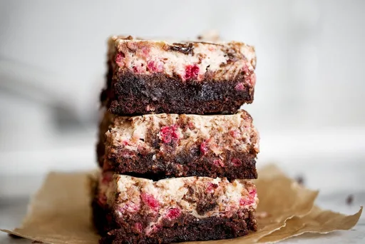 Raspberry Cream Cheese Brownies