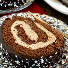 Malted Mocha Swiss Roll
