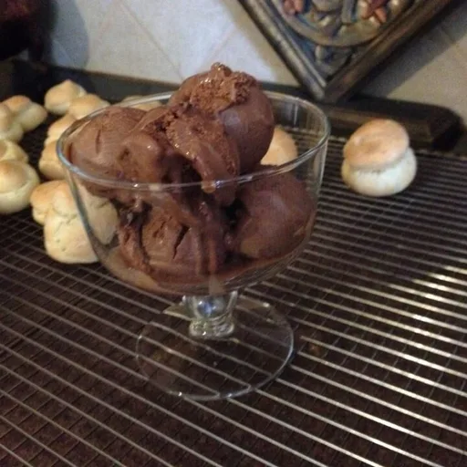 Helado casero de doble chocolate