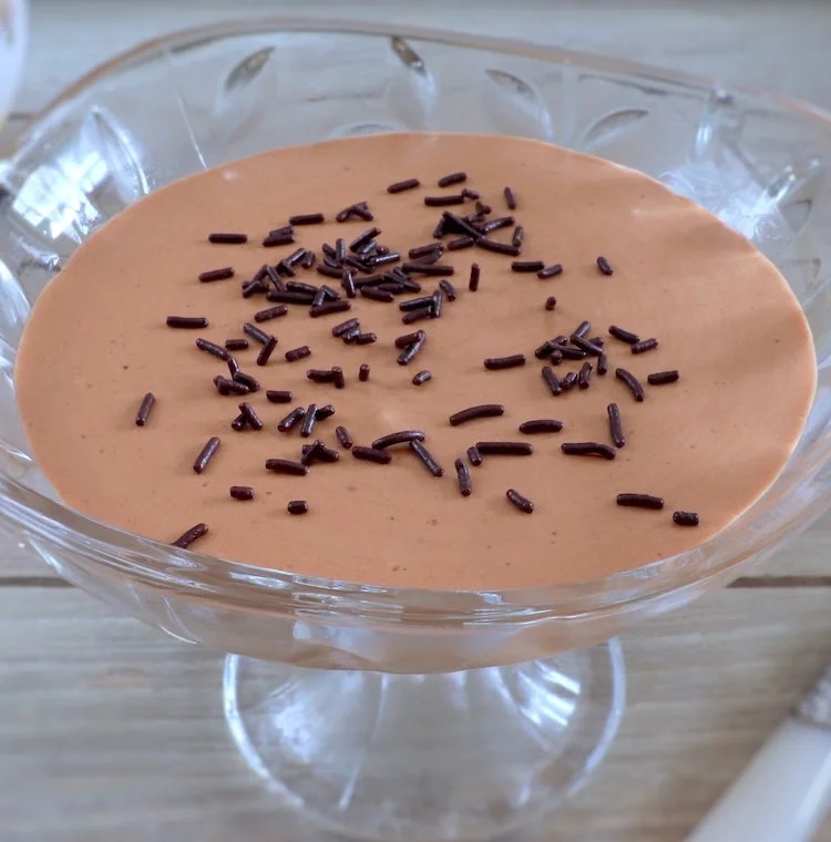 Creamy chocolate mousse