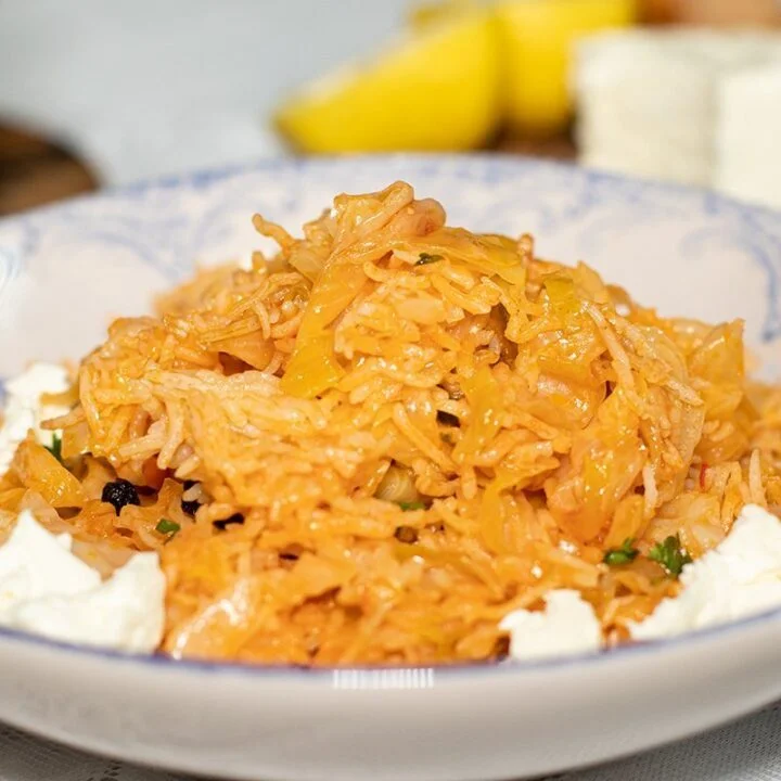 Lahanorizo: Greek Cabbage with Rice