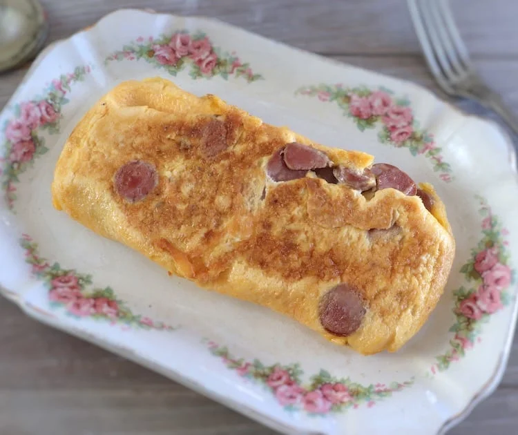 Omelete de salsicha
