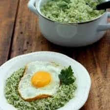 Arroz fácil con brócoli y ajo