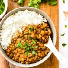 Easy Slow Cooker Lentil Curry (Gluten-Free, Vegan)