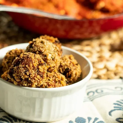Melitzanokeftedes: Greek-Style Eggplant Meatballs