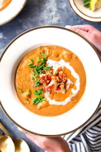 Sopa de crema de bogavante