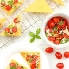 Bruschetta de polenta sin gluten