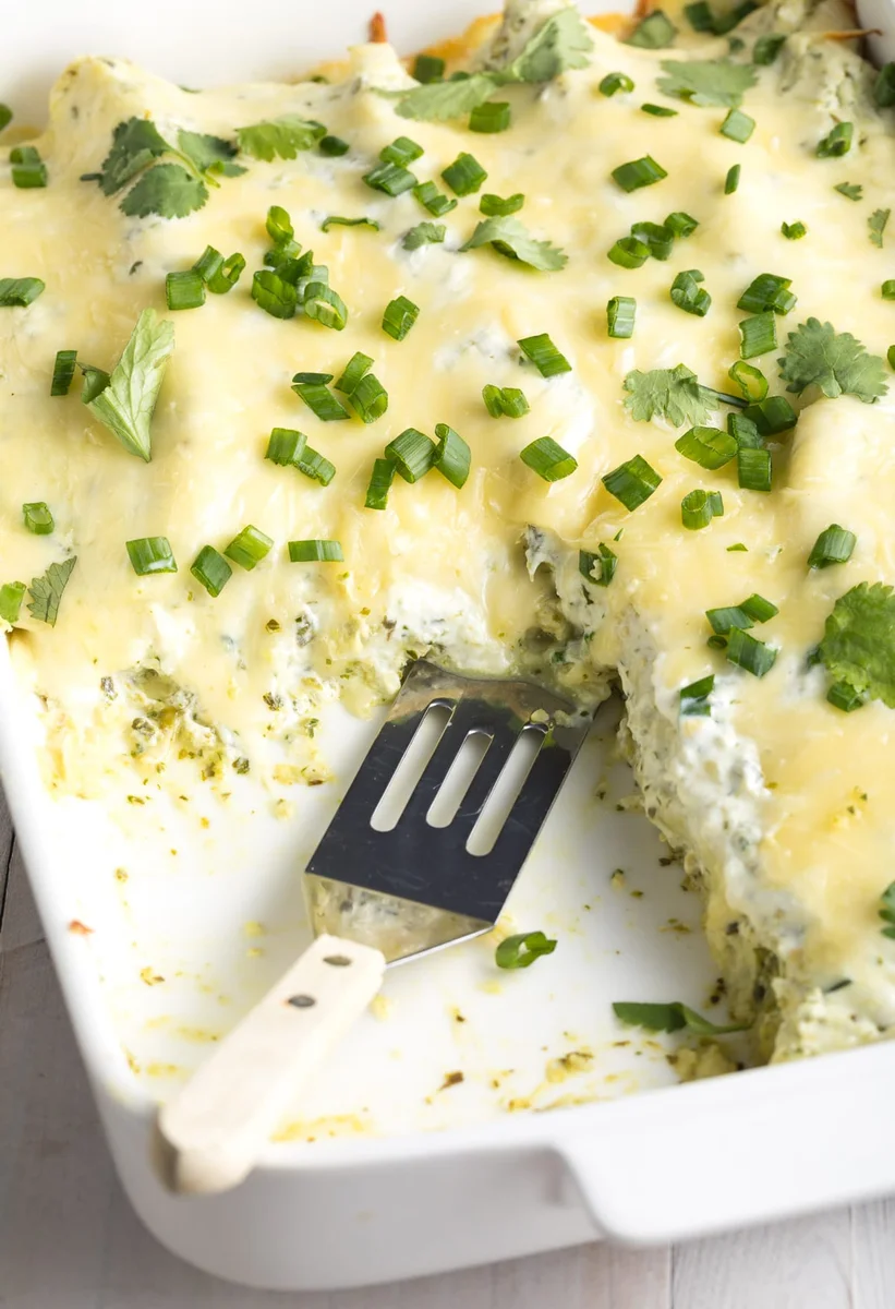 Enchiladas Suizas de Pollo