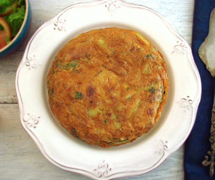 Tortilha de batata e atum