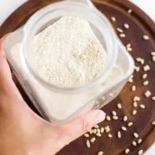 Harina de arroz integral casera (sin gluten y vegana)
