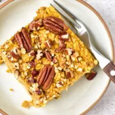 Pumpkin Baked Oatmeal (Gluten-Free, Dairy-Free)