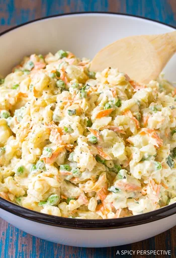 Ensalada hawaiana de patata y macarrones