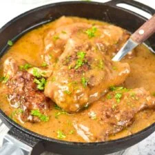 Smothered Chicken Thighs (Gluten-Free, Dairy-Free)