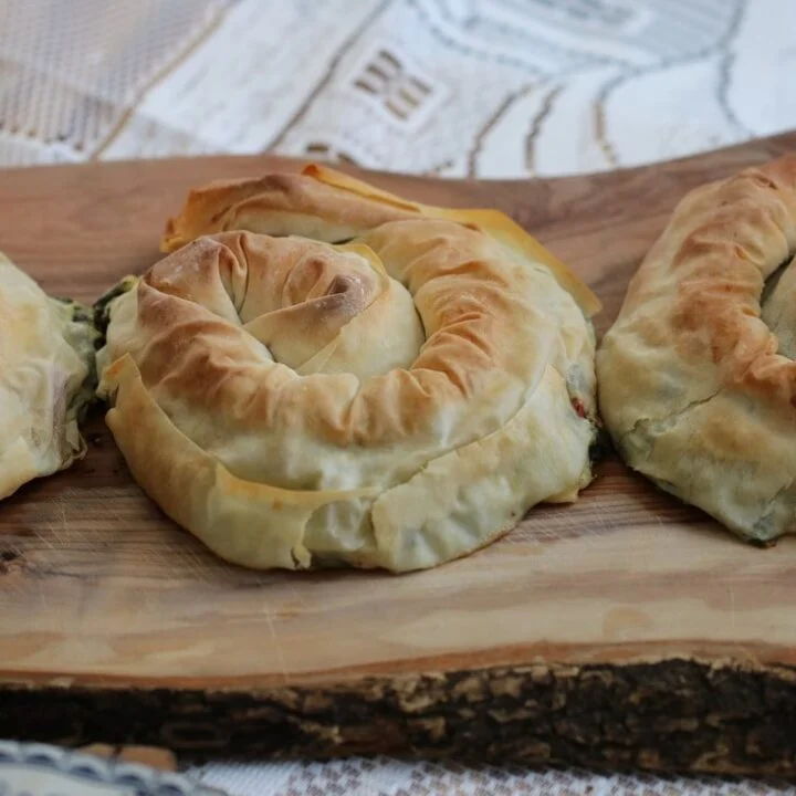 SPINACH PIE PHYLLO SPIRALS