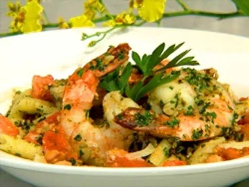Pan Seared Shrimp w/Macadamia Pesto