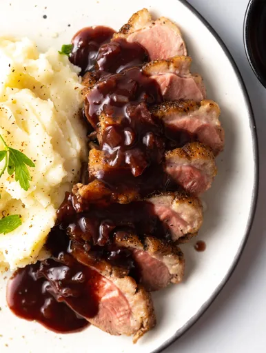 Duck Breast with Blackberry Sauce