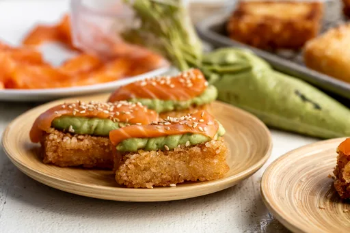 Crispy Rice with Salmon and Avocado