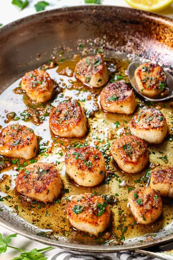 Receta de vieiras a la plancha