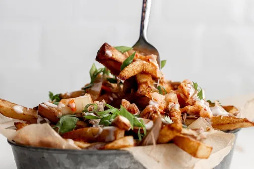 Duck Fat Fries with Duck Confit & Kimchi