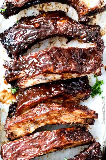 Costillas a la barbacoa en olla de cocción lenta