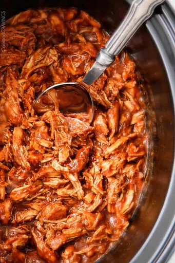 Pollo a la barbacoa en olla de cocción lenta