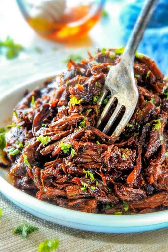 Slow Cooker Honey Balsamic Roast Beef (Video!)