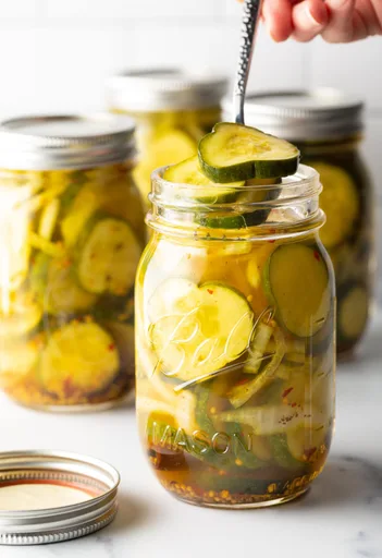 Spicy Bread and Butter Pickles