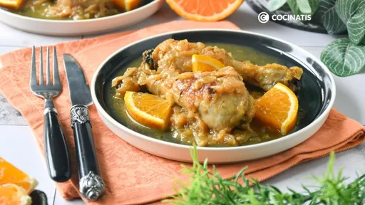 Pollo a la naranja, un plato sencillo y muy sabroso
